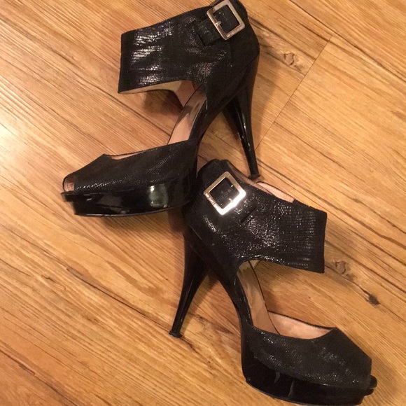 Michael Kors Shoes - Michael Kors black strap heels size 8